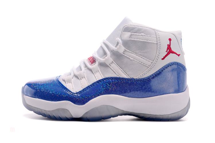 Tenisky Nike Air Jordan 11 GS Panske Biele Modre Ruzove Slovensko | SK-UZSDOY503