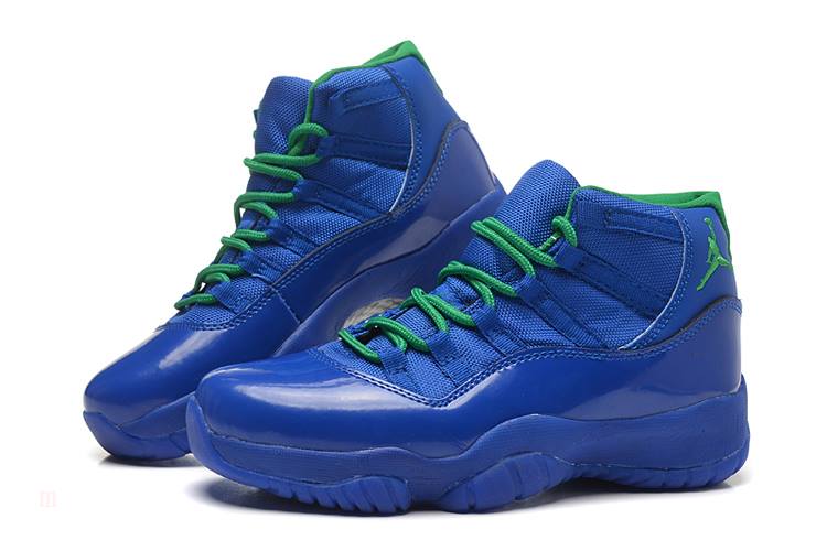 Tenisky Nike Air Jordan 11 GS Panske Modre Zelene Slovensko | SK-PHINFT875