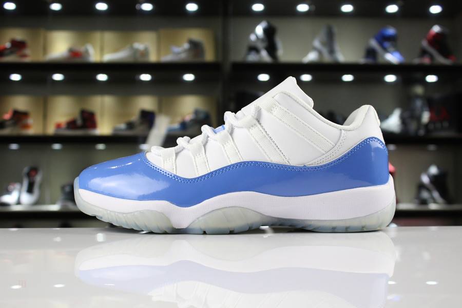 Tenisky Nike Air Jordan 11 Low Columbia Panske Biele Modre Slovensko | SK-HSVIJW639