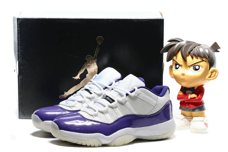 Tenisky Nike Air Jordan 11 Low Lakers Panske Biele Nachový Slovensko | SK-SAVGWY065