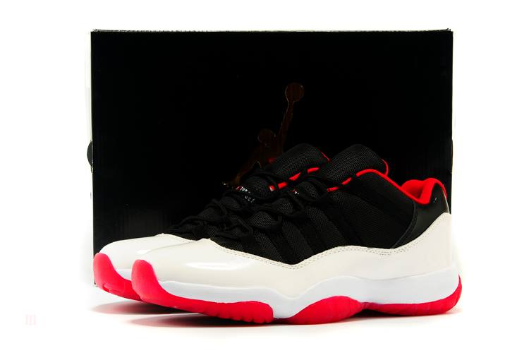 Tenisky Nike Air Jordan 11 Low Panske Biele Čierne Červené Slovensko | SK-RYCKPH276