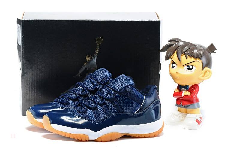 Tenisky Nike Air Jordan 11 Low Panske Námornícka Modrá Biele Hnede Slovensko | SK-EAXVBD180