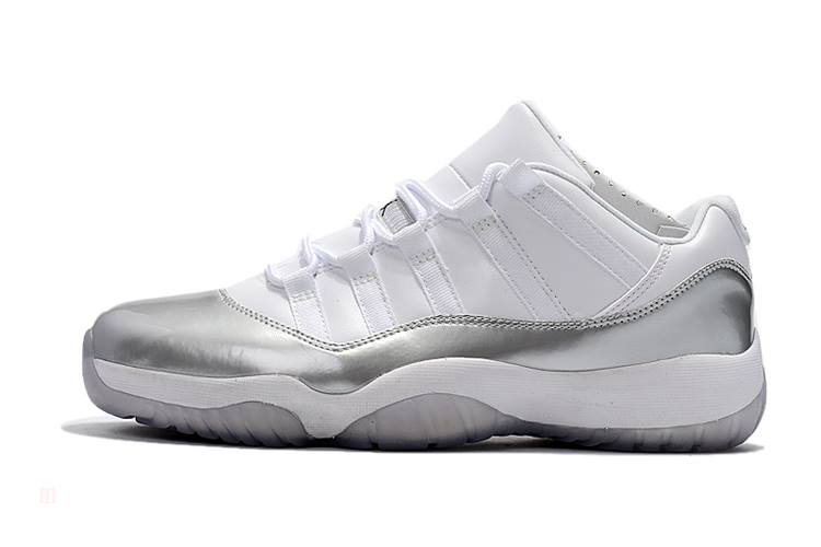 Tenisky Nike Air Jordan 11 Retro Low Panske Biele Metal Strieborne Slovensko | SK-QUDEKC318