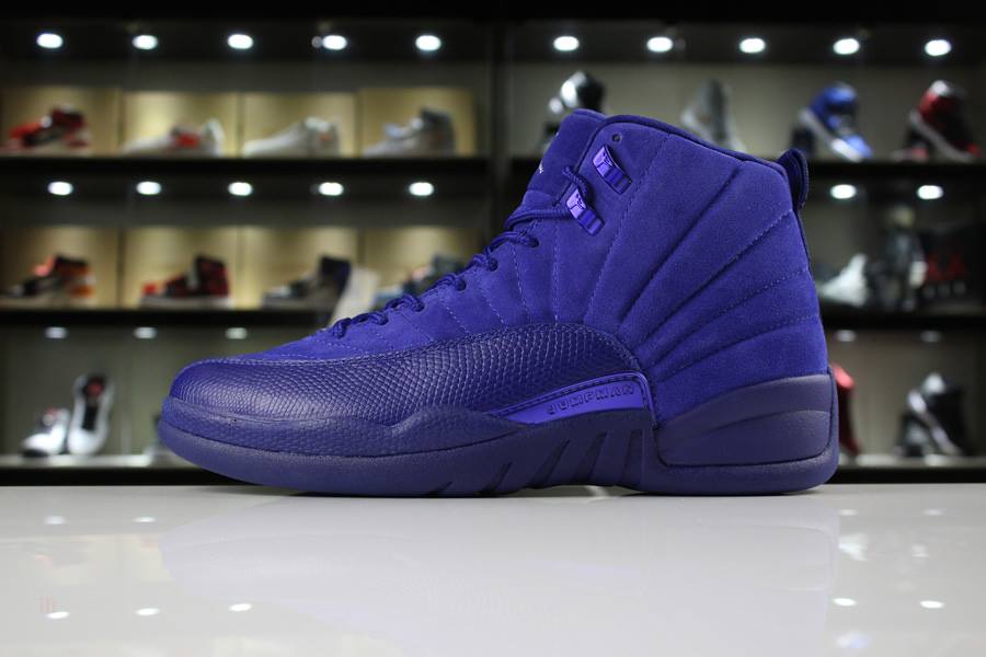 Tenisky Nike Air Jordan 12 Panske Modre Tmavo Kráľovská Modrá Modre Biele Metal Strieborne Slovensko | SK-TOSBZM392
