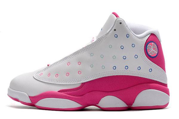 Tenisky Nike Air Jordan 13 GS Panske Biele Ruzove Modre Slovensko | SK-ZFXSVT639