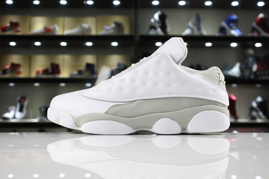 Tenisky Nike Air Jordan 13 Retro Low Pure Money Panske Biele Metal Strieborne Slovensko | SK-VSQGFW534