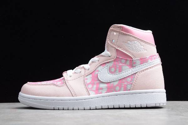 Tenisky Nike Air Jordan 1 High Deadly Dievcenske Ruzove Biele Slovensko | SK-QMWUSA193