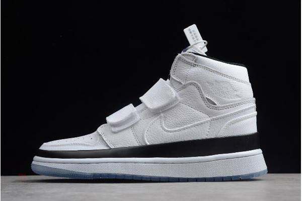 Tenisky Nike Air Jordan 1 High Double Remienkove Concord Panske Biele Čierne Slovensko | SK-ADTSIO216