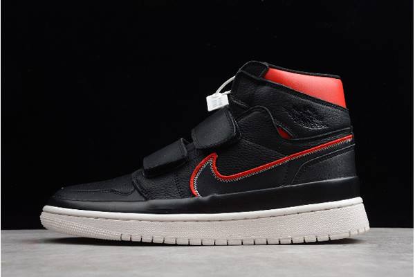 Tenisky Nike Air Jordan 1 High Double Remienkove Panske Čierne Červené Slovensko | SK-AIDJMN625