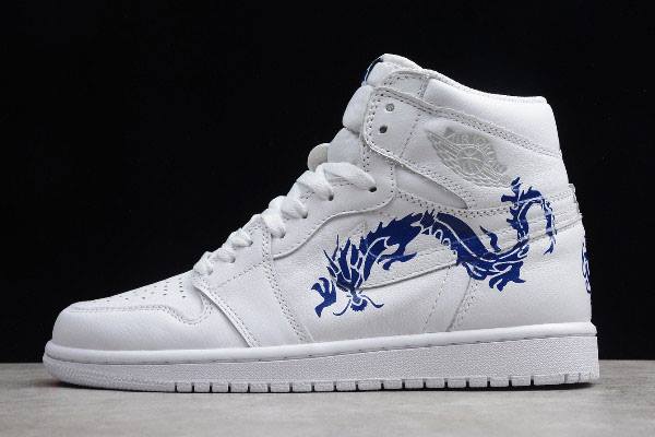 Tenisky Nike Air Jordan 1 High OG Dragon Panske Biele Modre Slovensko | SK-PLJWRB913