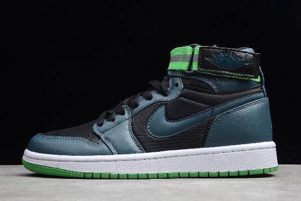 Tenisky Nike Air Jordan 1 High Remienkove Panske Čierne Tyrkysové Biele Zelene Slovensko | SK-QDBPER159