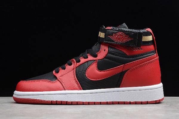 Tenisky Nike Air Jordan 1 High Remienkove Bred Panske Čierne Červené Biele Slovensko | SK-VFHJIL094