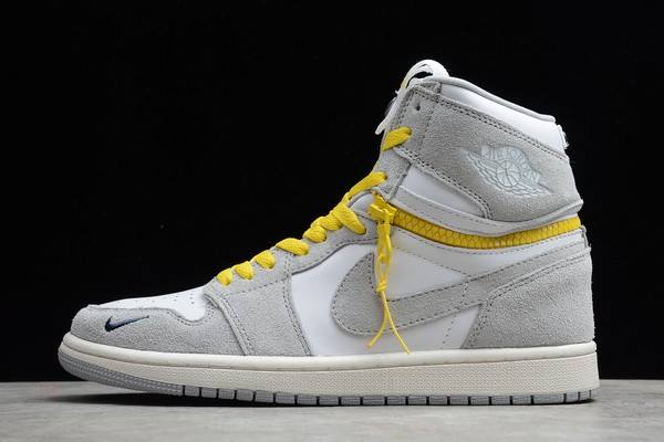 Tenisky Nike Air Jordan 1 High Switch Panske Biele Siva Žlté Slovensko | SK-RGLUYT714