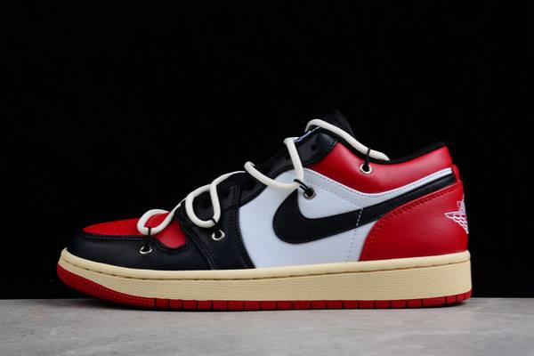 Tenisky Nike Air Jordan 1 Low Bred Spicou Panske Biele Červené Slovensko | SK-CYVJNQ471