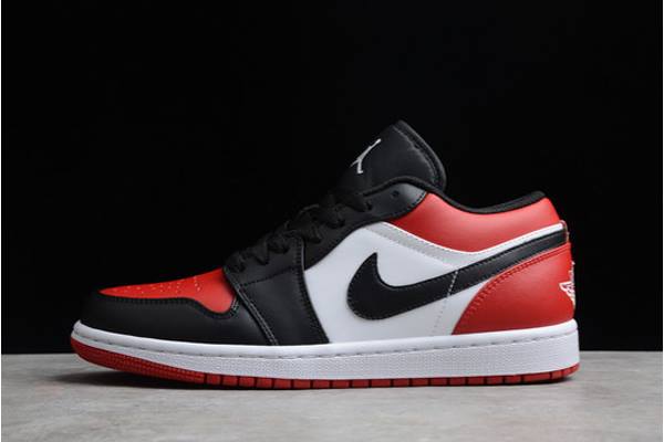 Tenisky Nike Air Jordan 1 Low Bred Spicou Panske Čierne Červené Biele Slovensko | SK-JSLIQT103