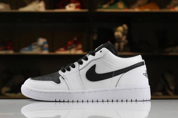 Tenisky Nike Air Jordan 1 Low Damske Biele Čierne Slovensko | SK-EQRUBN486