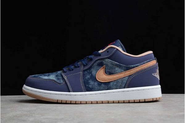 Tenisky Nike Air Jordan 1 Low Denim Panske Modre Námornícka Modrá Slovensko | SK-DSCPYI627