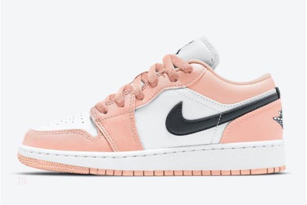 Tenisky Nike Air Jordan 1 Low GS Panske Ruzove Biele Čierne Slovensko | SK-QGYRSP321
