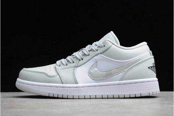 Tenisky Nike Air Jordan 1 Low Panske Biele Maskacove Slovensko | SK-RNXMGL876