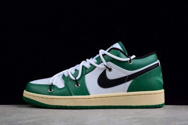 Tenisky Nike Air Jordan 1 Low Panske Biele Zelene Slovensko | SK-YNSEAH816