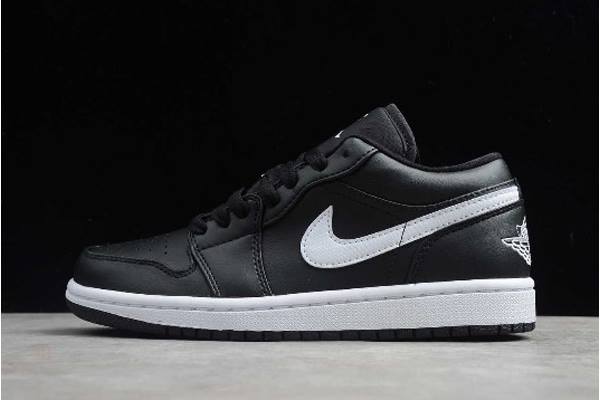 Tenisky Nike Air Jordan 1 Low Panske Čierne Biele Slovensko | SK-GKPSFE074