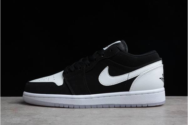 Tenisky Nike Air Jordan 1 Low Panske Čierne Biele Slovensko | SK-VOFISH596
