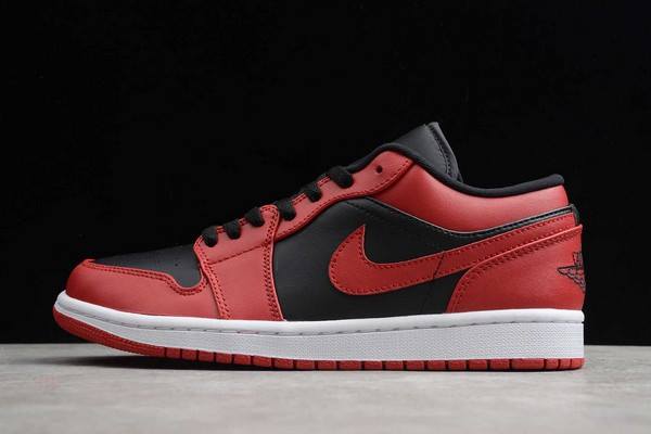 Tenisky Nike Air Jordan 1 Low Reverse Bred Panske Čierne Červené Slovensko | SK-KMSECQ206