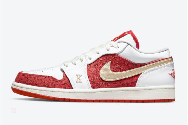 Tenisky Nike Air Jordan 1 Low Spades Panske Biele Červené Slovensko | SK-BSODRJ320
