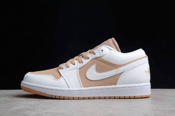 Tenisky Nike Air Jordan 1 Low Tan Panske Hnede Biele Slovensko | SK-INDHMJ962