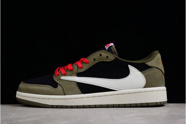 Tenisky Nike Air Jordan 1 Low Travis Scott Panske Olivovo Zelená Čierne Biele Slovensko | SK-KRETVC358