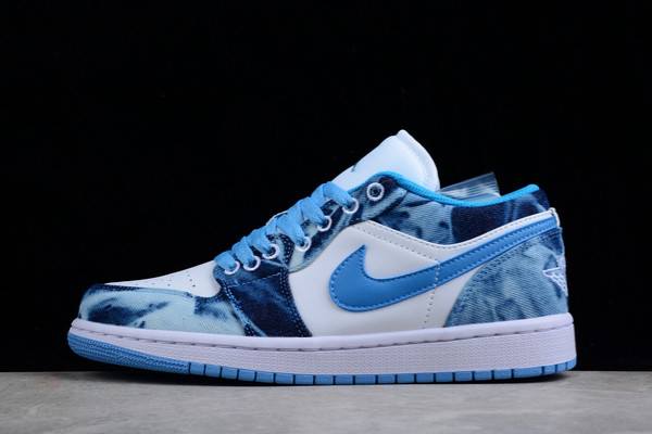 Tenisky Nike Air Jordan 1 Low Washed Denim Panske Modre Slovensko | SK-EZQXDS716