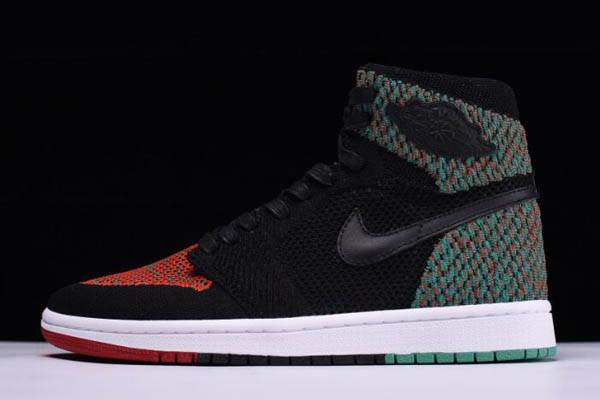 Tenisky Nike Air Jordan 1 Retro High Flyknit BHM Panske Čierne Zelene Červené Čierne Slovensko | SK-SYWUHF657