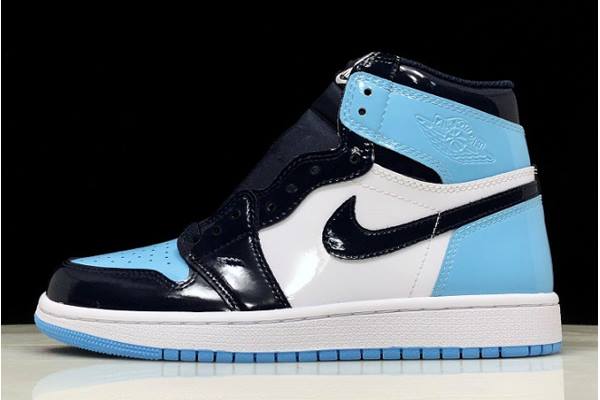 Tenisky Nike Air Jordan 1 Retro High OG UNC Lakovane Panske Obsidian Modre Biele Slovensko | SK-MRUNVK093