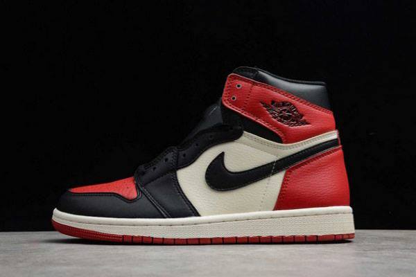 Tenisky Nike Air Jordan 1 Retro High OG Bred Spicou Damske Čierne Červené Biele Slovensko | SK-ULQOBJ041