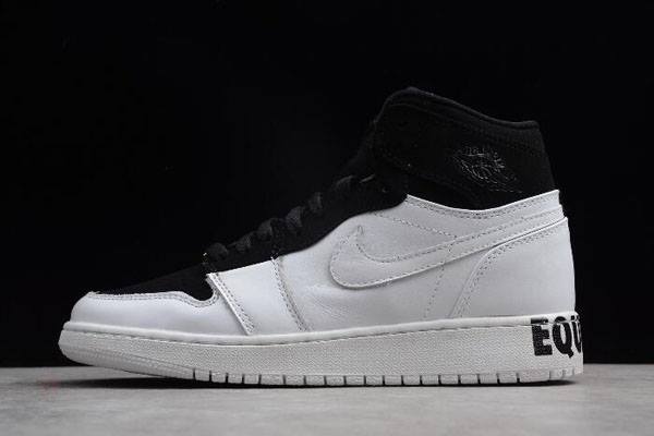 Tenisky Nike Air Jordan 1 Retro Hight Equality Panske Čierne Biele Metal Zlate Slovensko | SK-INVHDY153