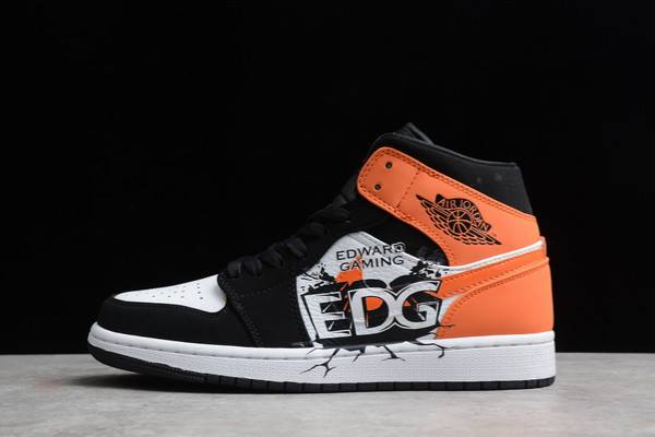 Tenisky Nike Air Jordan 1 Stredne AJ1 EDG Panske Čierne Biele Slovensko | SK-MCJSKD452