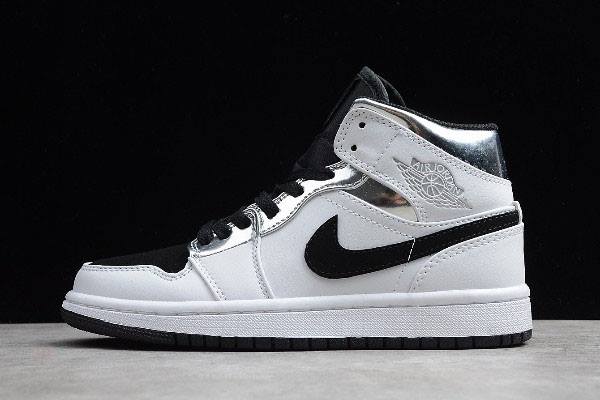Tenisky Nike Air Jordan 1 Stredne Alternate Think 16 Panske Biele Strieborne Čierne Slovensko | SK-TBGFQM576