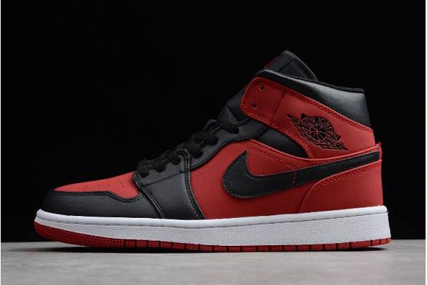 Tenisky Nike Air Jordan 1 Stredne Banned Gym Panske Červené Čierne Biele Slovensko | SK-PLZOKU843