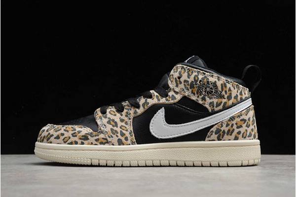 Tenisky Nike Air Jordan 1 Stredne Chlapcenske Leopardie Slovensko | SK-PIWEFO956