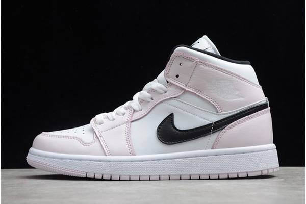 Tenisky Nike Air Jordan 1 Stredne Damske Biele Ruzove Čierne Slovensko | SK-OHIEVW843
