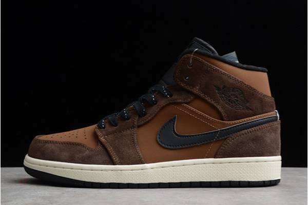 Tenisky Nike Air Jordan 1 Stredne Earth Tone Panske Hnede Biele Slovensko | SK-ELFUVD567