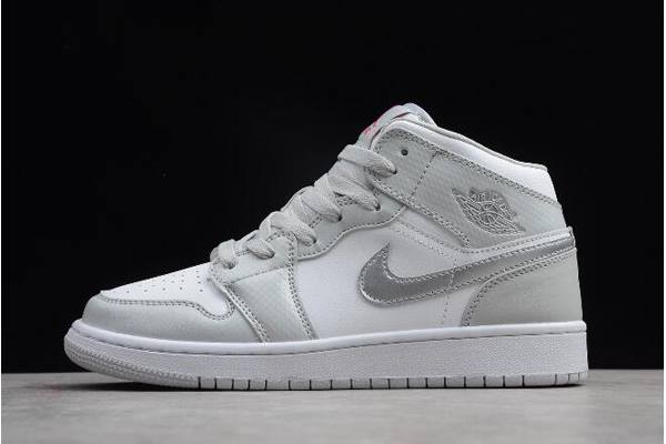 Tenisky Nike Air Jordan 1 Stredne GS Panske Siva Ruzove Slovensko | SK-HGPJVM529