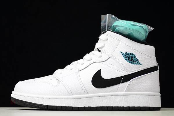 Tenisky Nike Air Jordan 1 Stredne GS Panske Biele Čierne Slovensko | SK-QAUOTE697