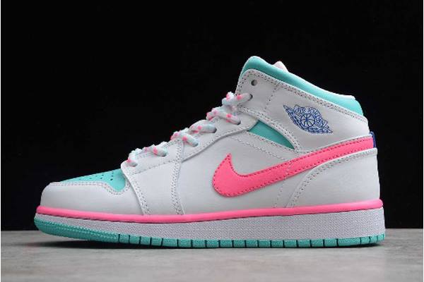Tenisky Nike Air Jordan 1 Stredne GS Panske Ruzove Zelene Slovensko | SK-WEVOMD398