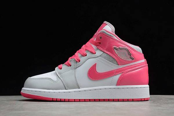 Tenisky Nike Air Jordan 1 Stredne GS Platinum Panske Platina Ruzove Slovensko | SK-NMHOFJ208
