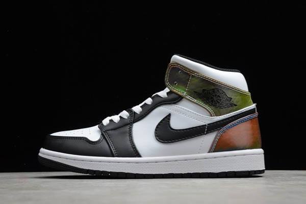 Tenisky Nike Air Jordan 1 Stredne Heat Reactive Panske Biele Čierne Slovensko | SK-UTHFMD260