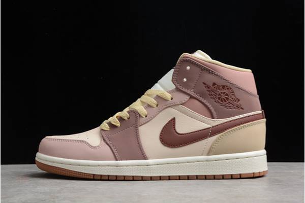 Tenisky Nike Air Jordan 1 Stredne Panske Hnede Ruzove Slovensko | SK-ECGRQY735