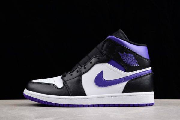 Tenisky Nike Air Jordan 1 Stredne Panske Biele Čierne Nachový Slovensko | SK-IBZEAT638