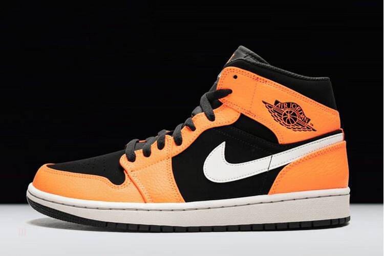 Tenisky Nike Air Jordan 1 Stredne Panske Oranžové Čierne Biele Slovensko | SK-LIJHBC930