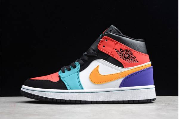 Tenisky Nike Air Jordan 1 Stredne Panske Viacfarebný Biele Červené Viacfarebný Slovensko | SK-OLNBSA389